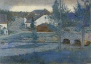 Fernand Khnopff, In Fosset The Entrance to the village